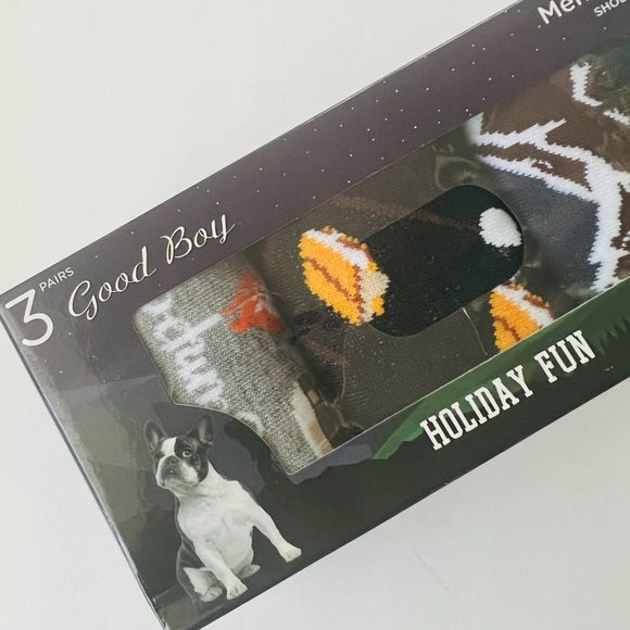 GOOD BOY Men's 3 Pair Fun Socks NIB - Picture 4 of 5